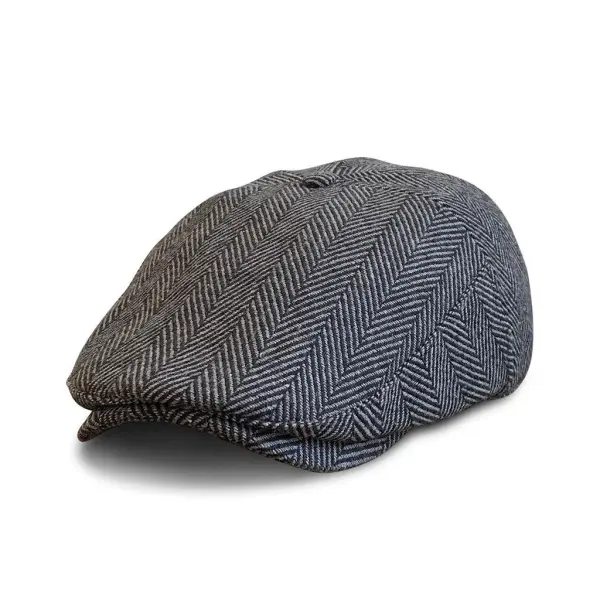 The Original 5-Panel Boston Scally Cap - Grey Herringbone