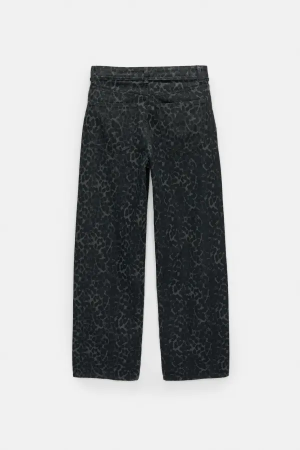 Jeans baggy leopardo
