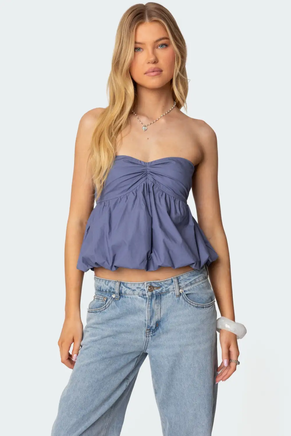 Serina Strapless Bubble Top