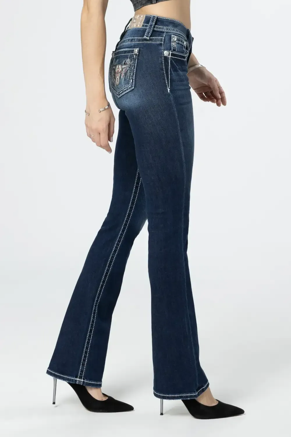 Mauve Longhorn Bootcut Jeans