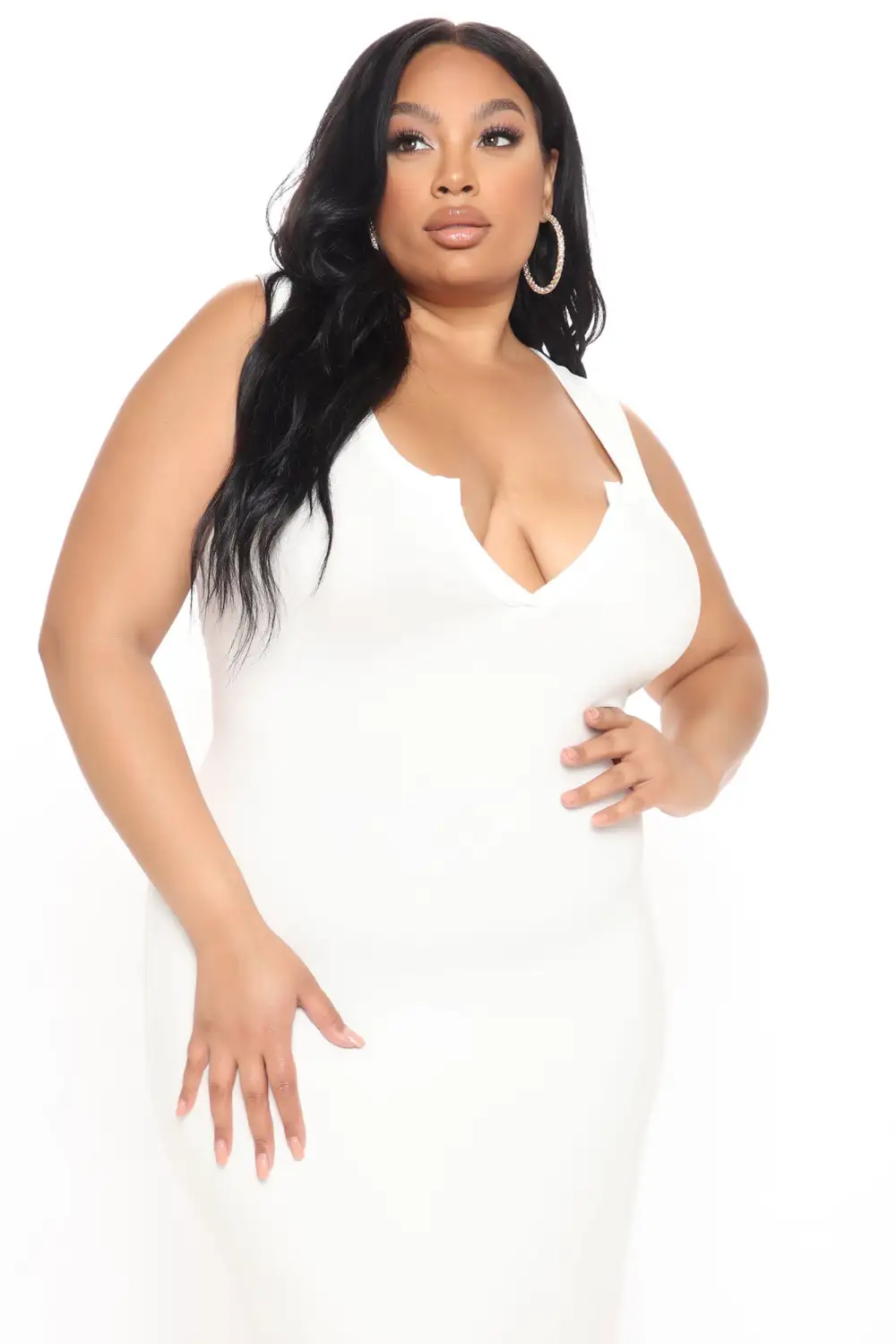 All You Need Midi Dress - White