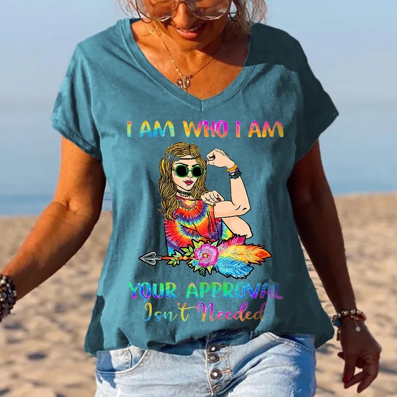 I Am Who I Am Cool Girl Graphic Tees