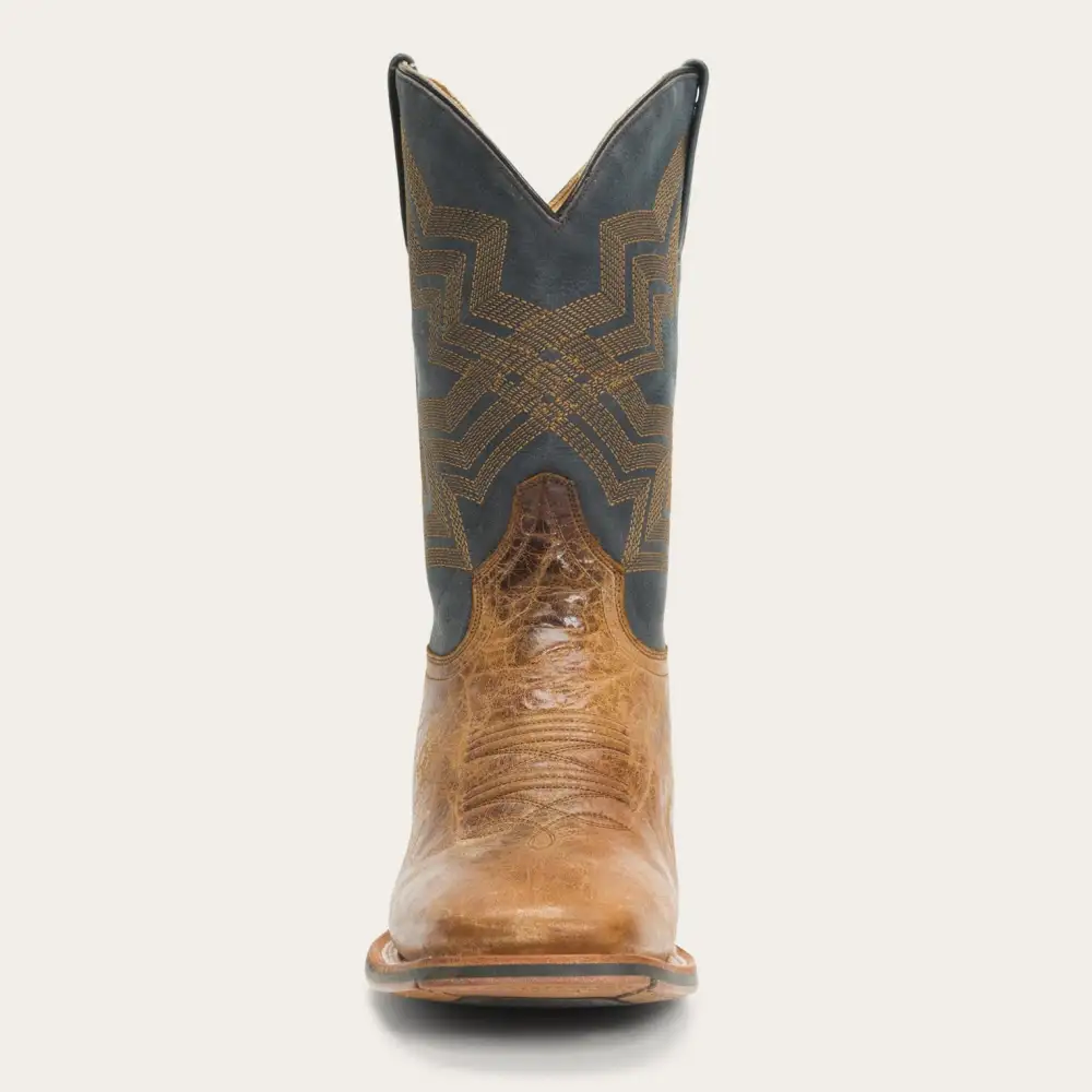 Goddard Burnished Blue & Brown Leather Boot
