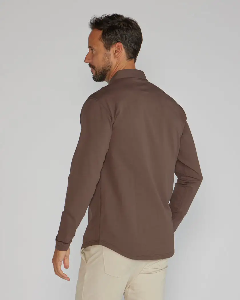 Drop-Cut Long Sleeve: Lux Polo