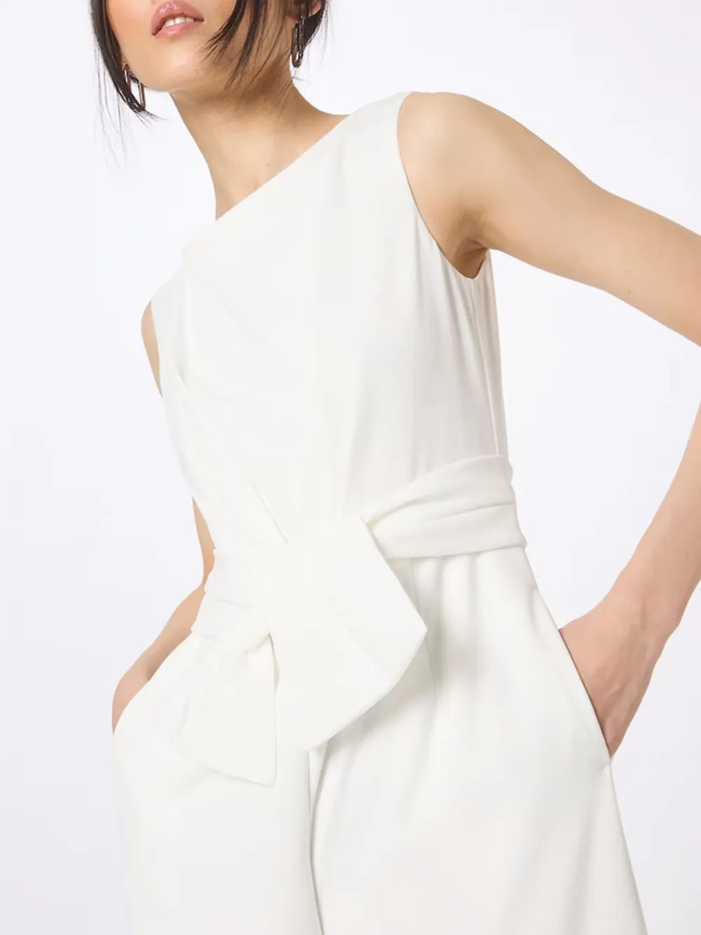 Crew Neck Casual Style Jumpsuit