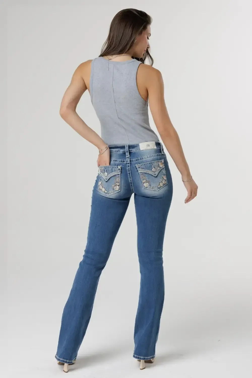 Featherington Floral Bootcut Jeans