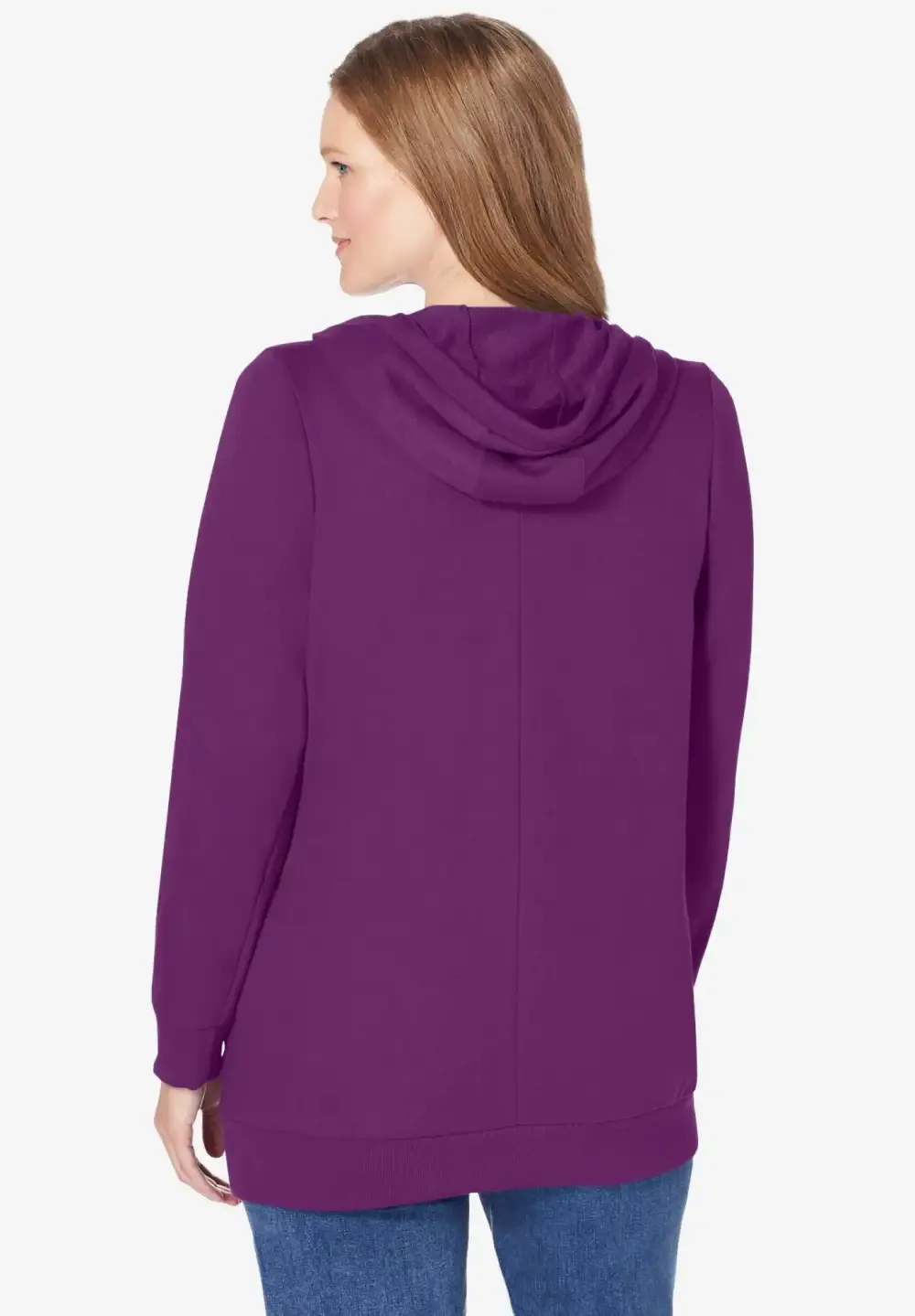 Zip Front Tunic Hoodie Jacket