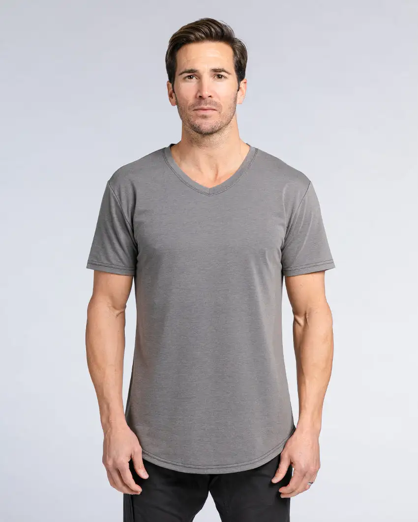 Drop-Cut V-Neck: Lux