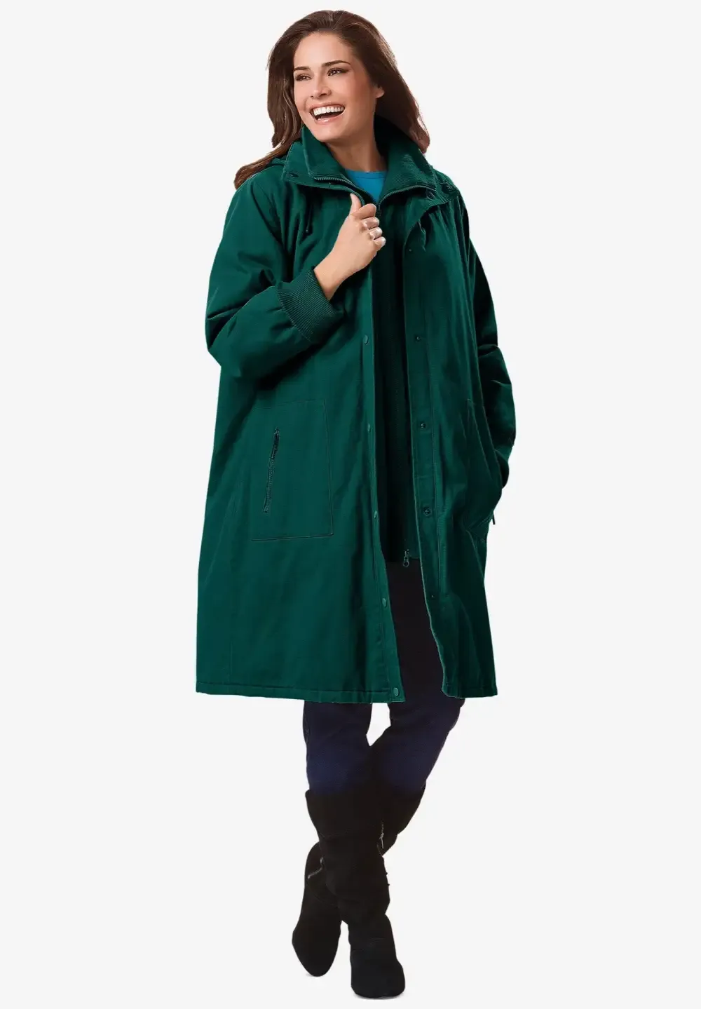 Twill Hooded Stadium Jacket