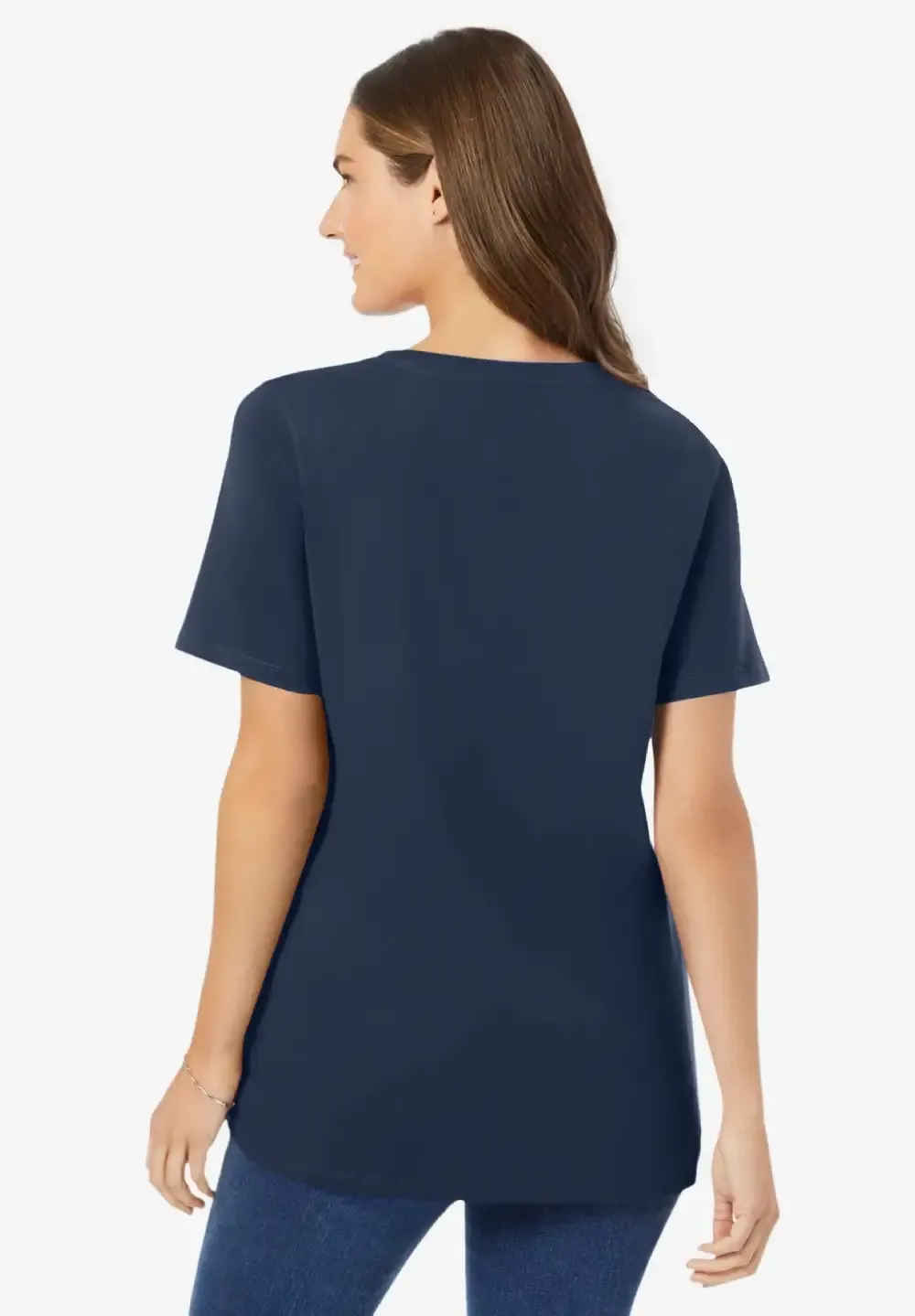 Perfect Short-Sleeve V-Neck Tee