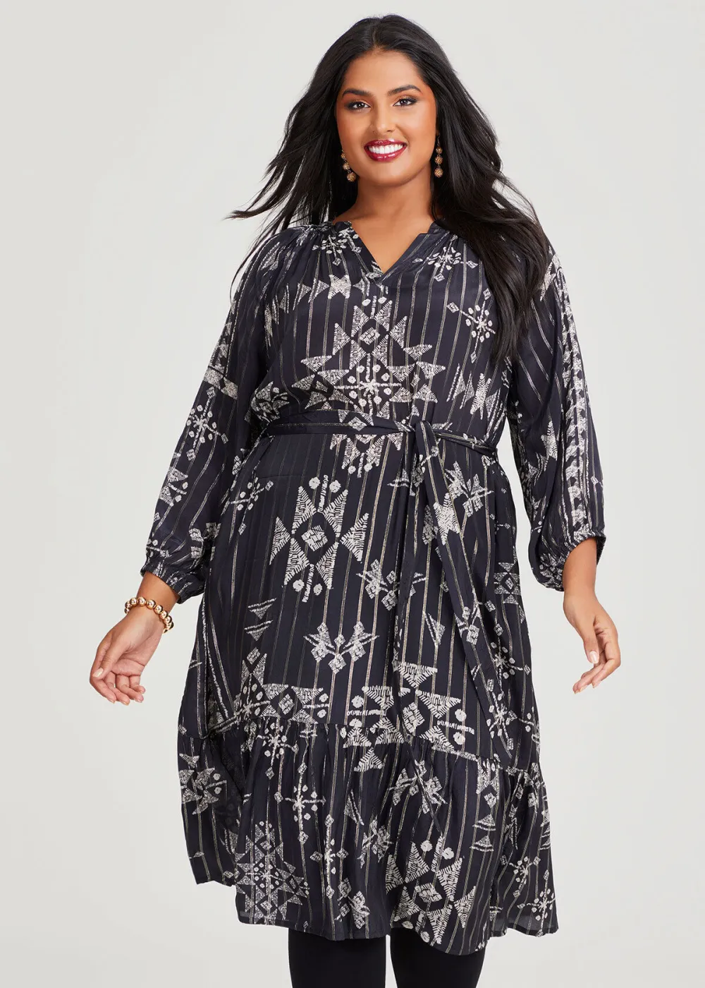 Natural Lurex Bianca Dress