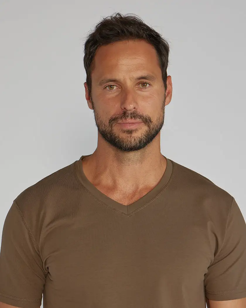 Drop-Cut V-Neck: Lux