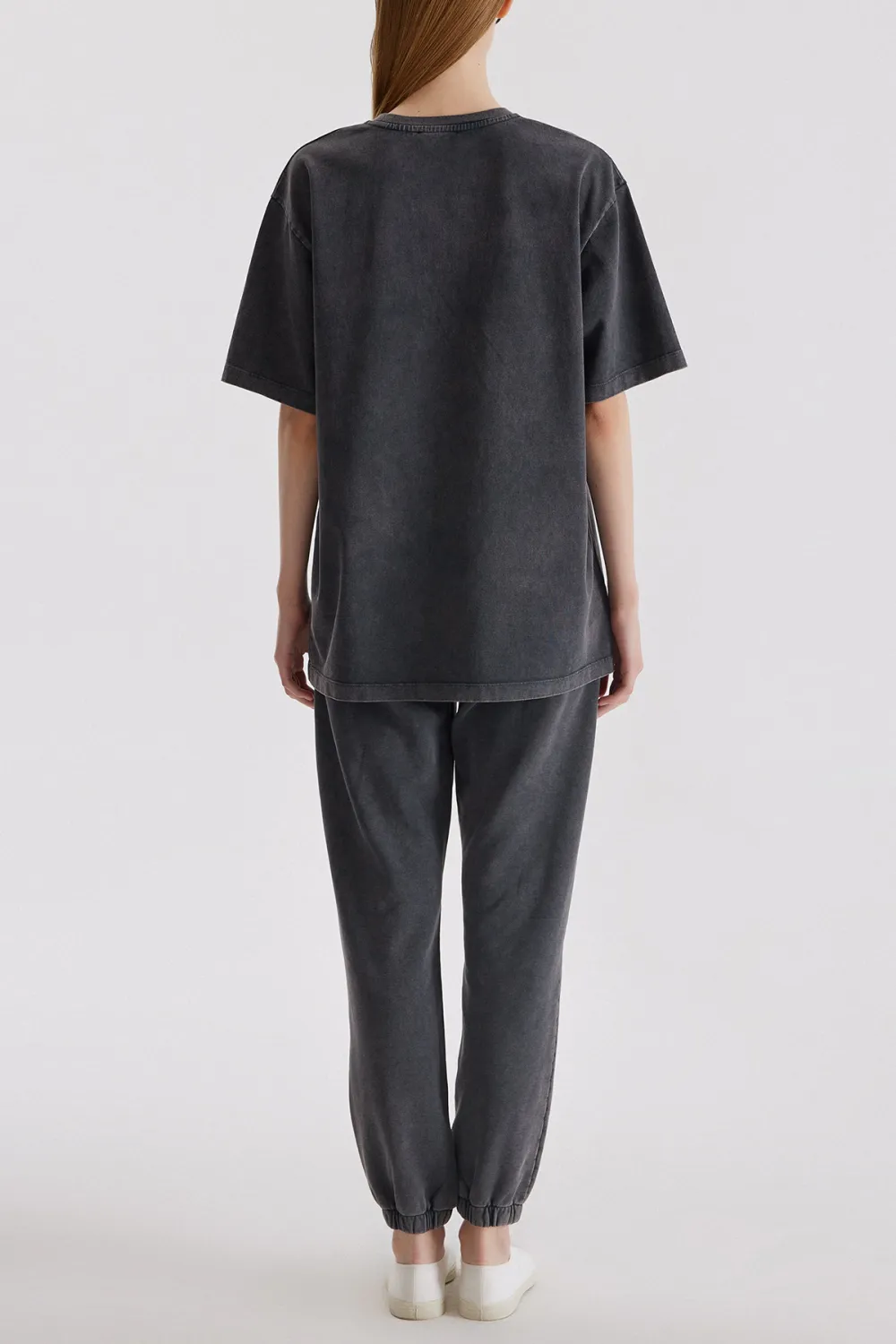 Crew Neck T-Shirt-Grey