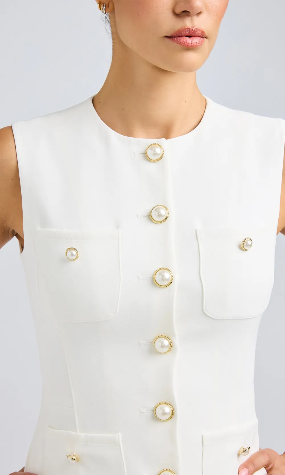 Susanna Crepe Vest