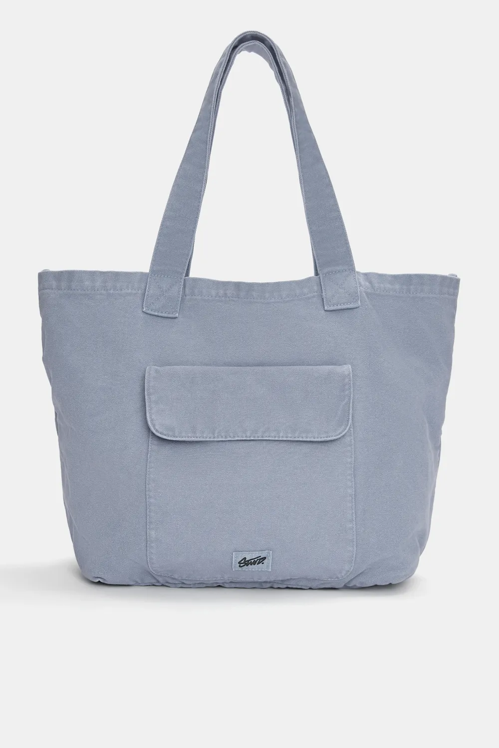 Bolso shopper canvas bolsillo