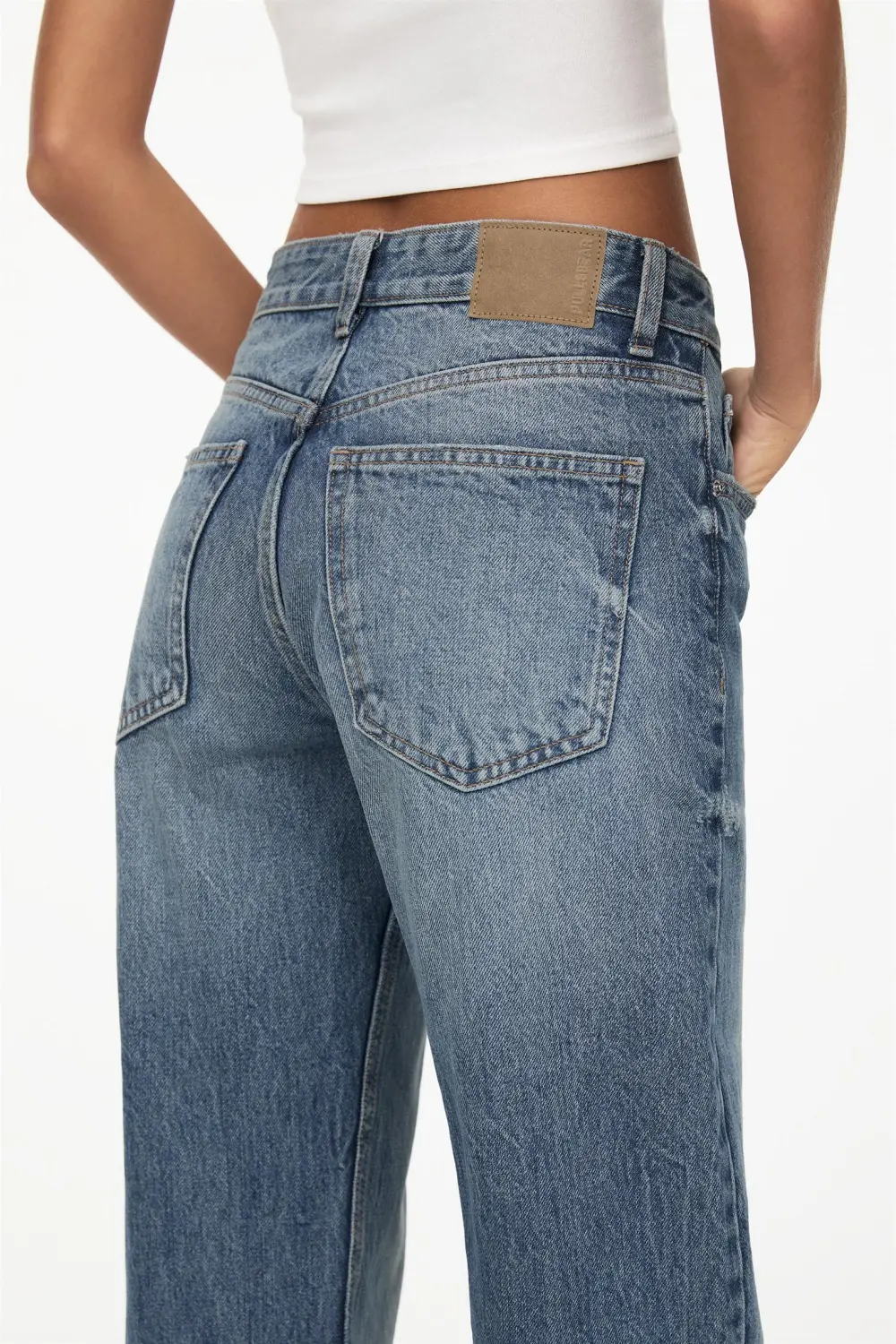 Jeans rectos tiro medio
