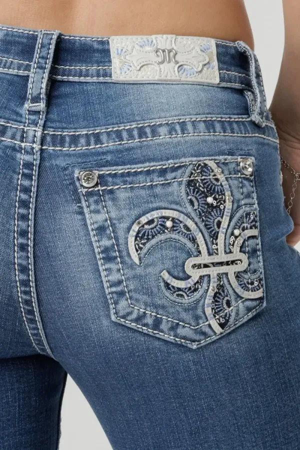 Vernal Fleur De Lis Bootcut Jeans
