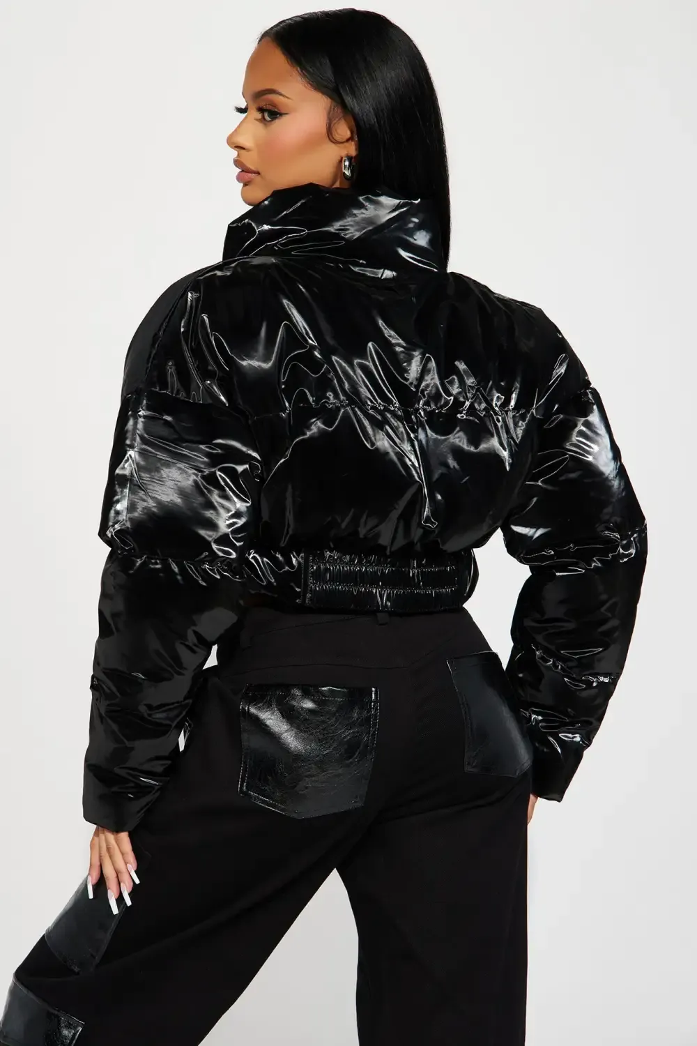 For The Streets Puffer Jacket - Black