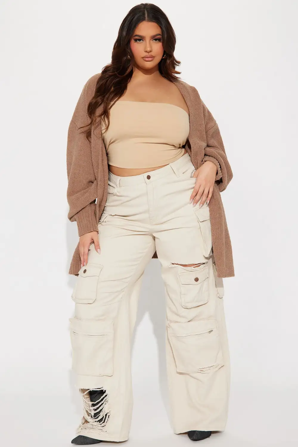 So Chic Cardigan - Brown