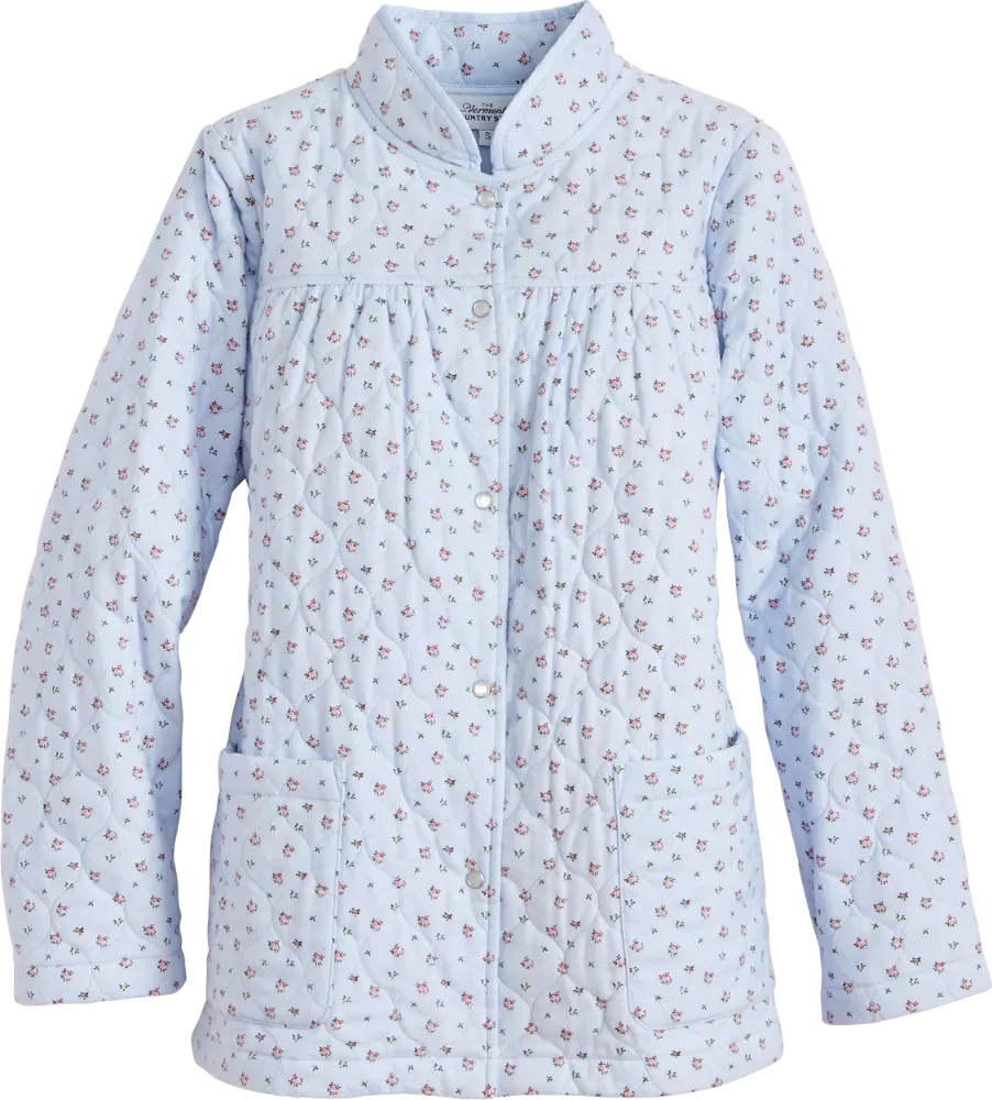 Double-Quilted Cotton Flannel Bed Jacket