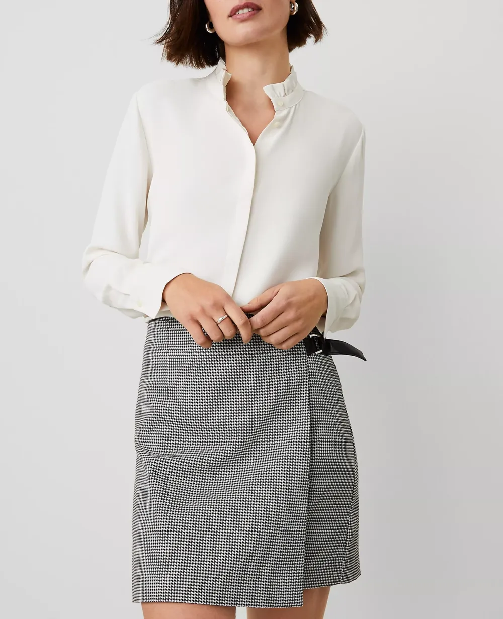 Ruffle Neck Blouse