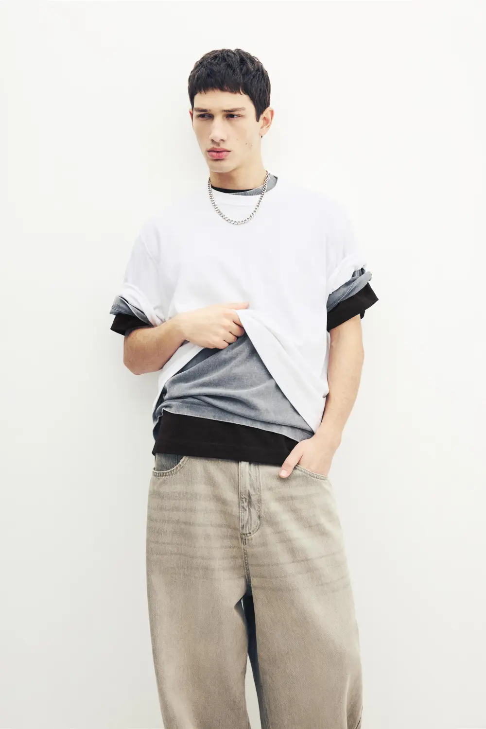Soft-touch boxy-fit T-shirt