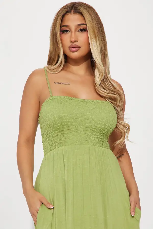 Holly Maxi Dress - Olive