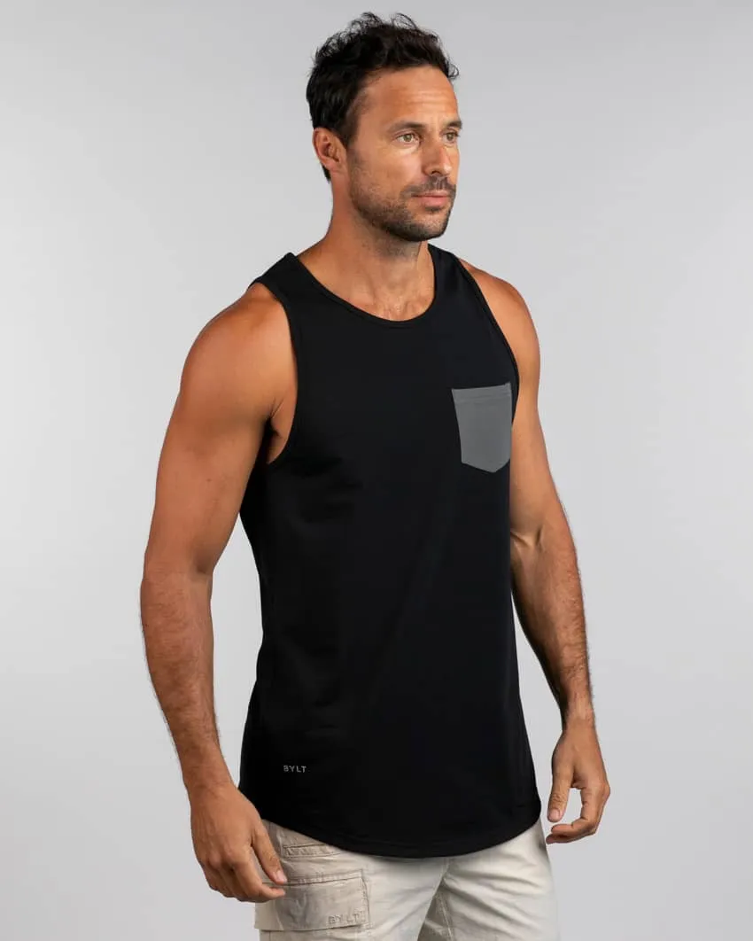 Lux Drop-Cut Pocket Tank