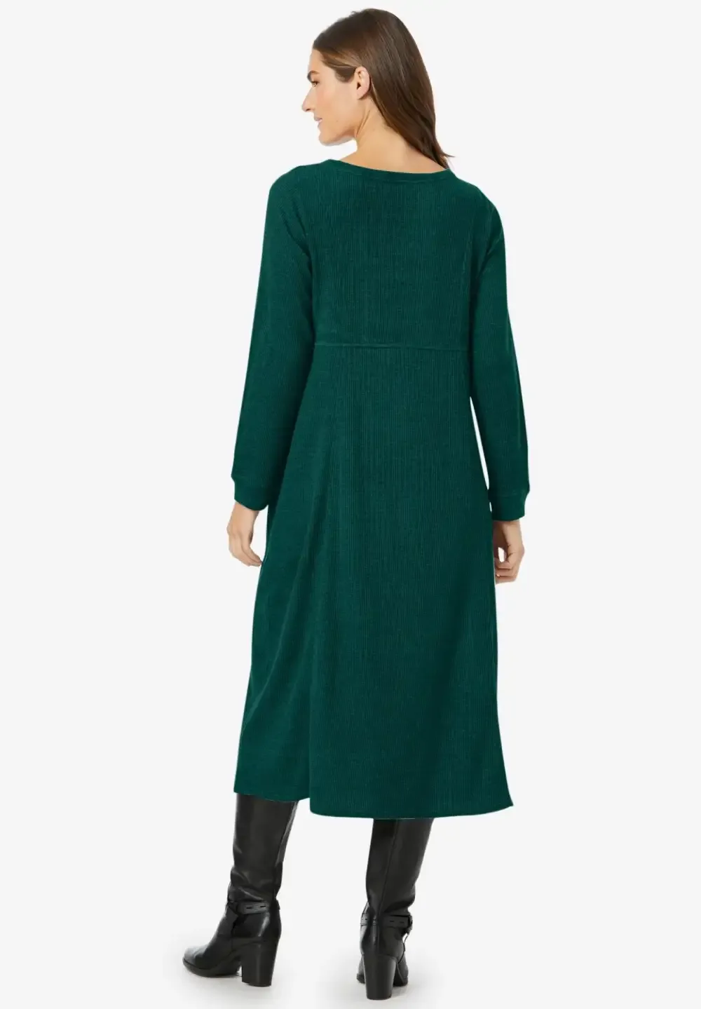 Thermal Knit A-Line Dress