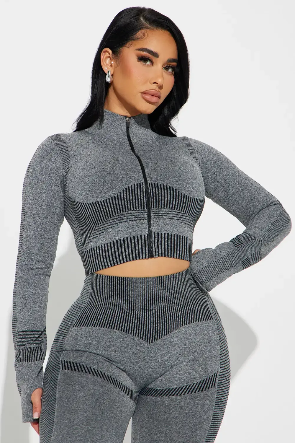 Pump Infinity Seamless Shaping Active Jacket - Heather Grey