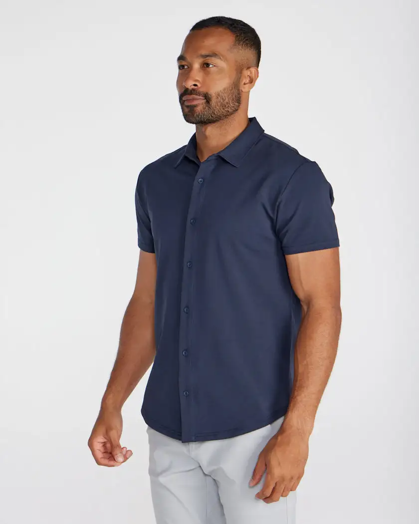 Lux Short Sleeve Button Down