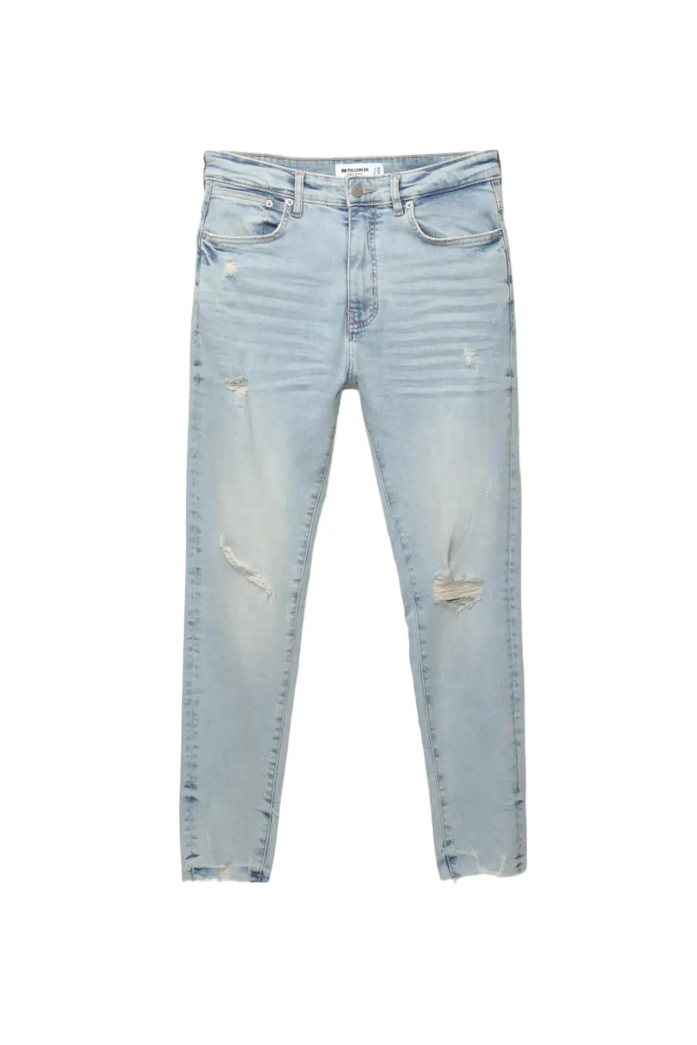 Ripped carrot fit jeans