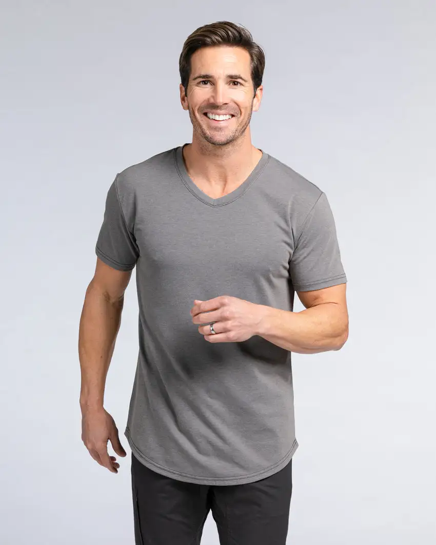 Drop-Cut V-Neck: Lux