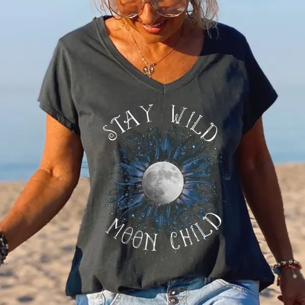 Stay Wild Moon Child Moon Unique Graphic Tees
