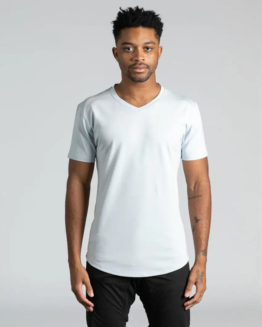 Drop-Cut V-Neck: Lux
