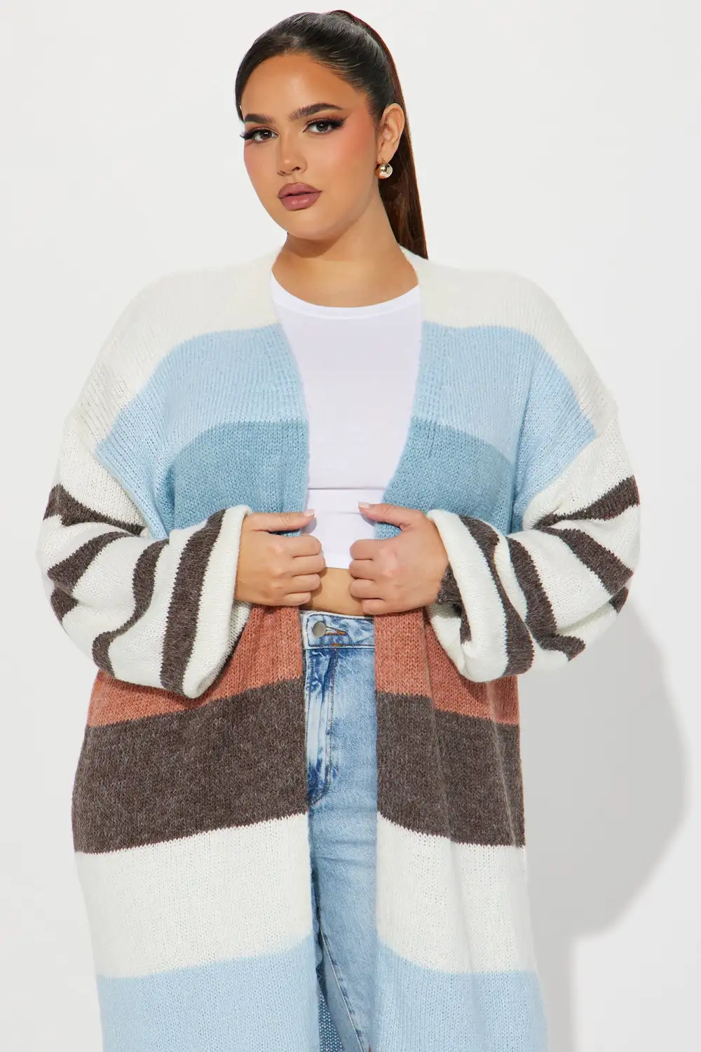 Still Need You Striped Cardigan - Multi Color