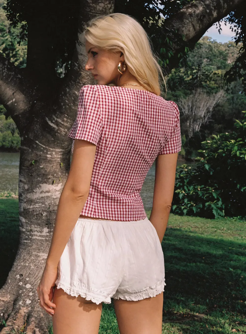 Glam Gingham Blouse