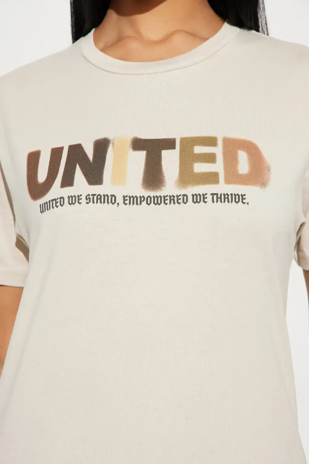 United We Thrive Short Sleeve Tee - Natural/Combo