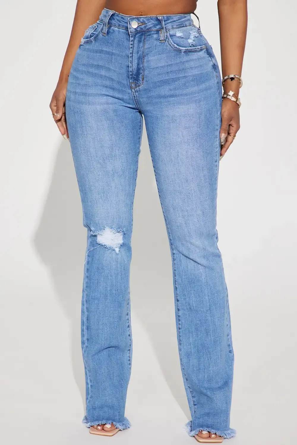 Live And Learn Stretch Bootcut Jeans - Medium Wash