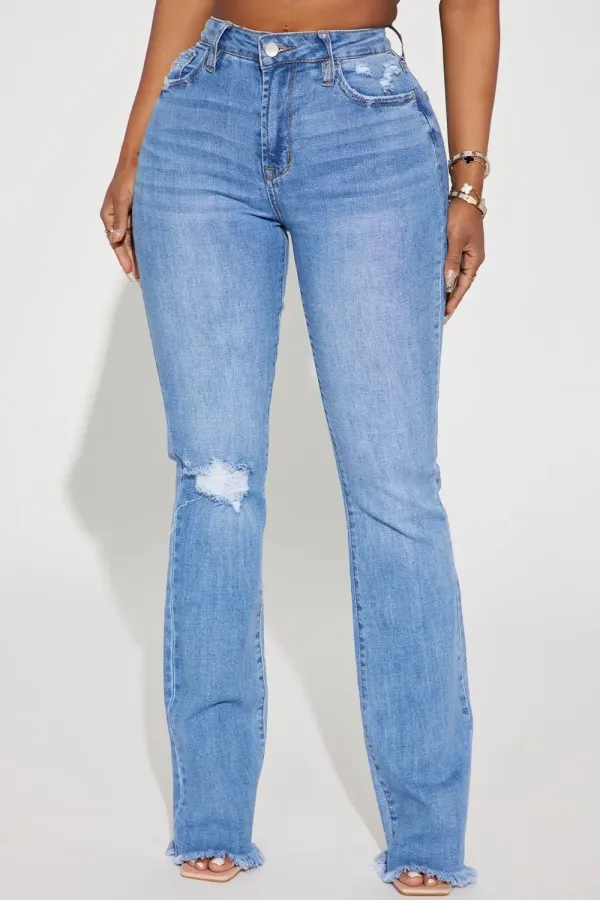 Live And Learn Stretch Bootcut Jeans - Medium Wash