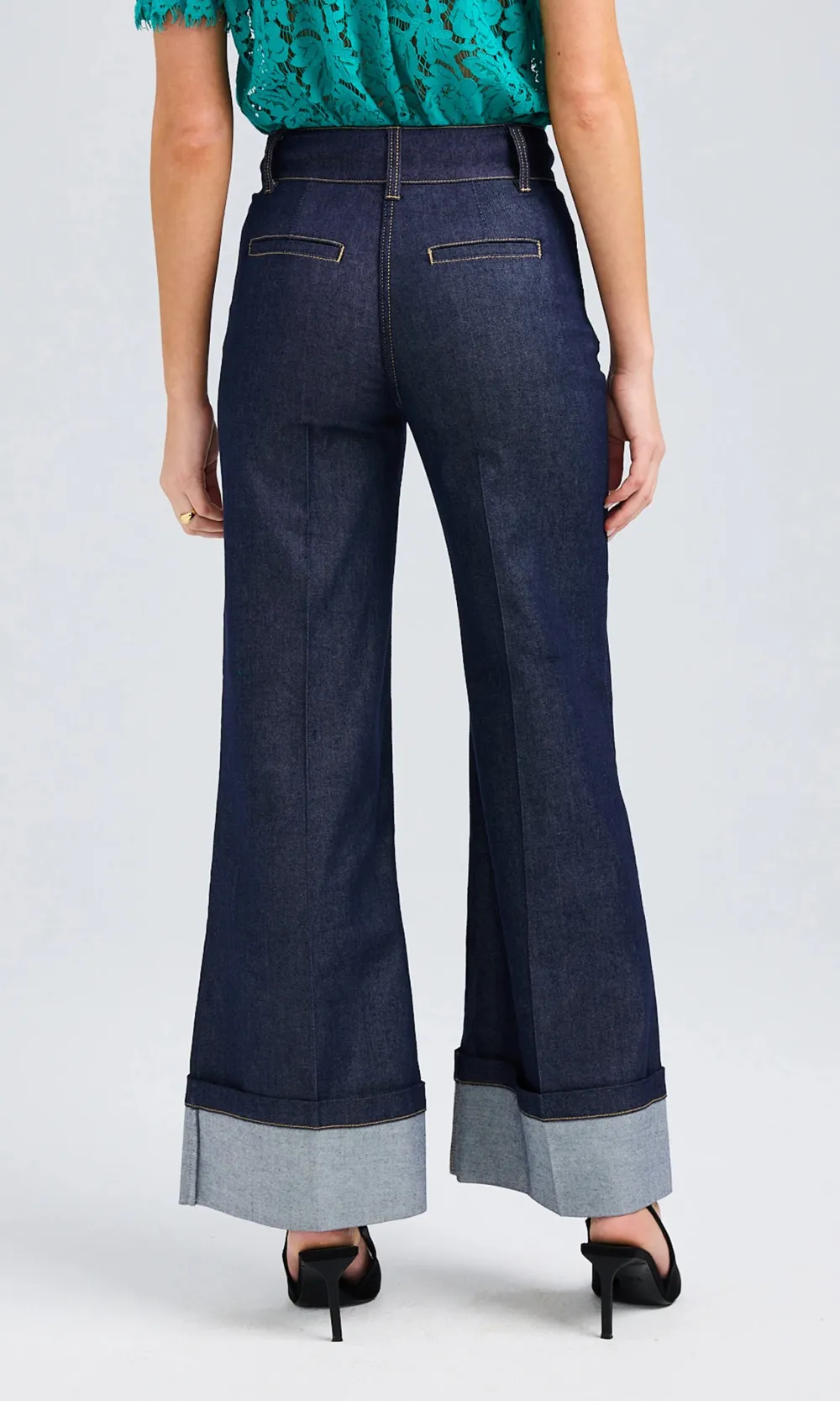 Raquelita Sheen Denim Pants