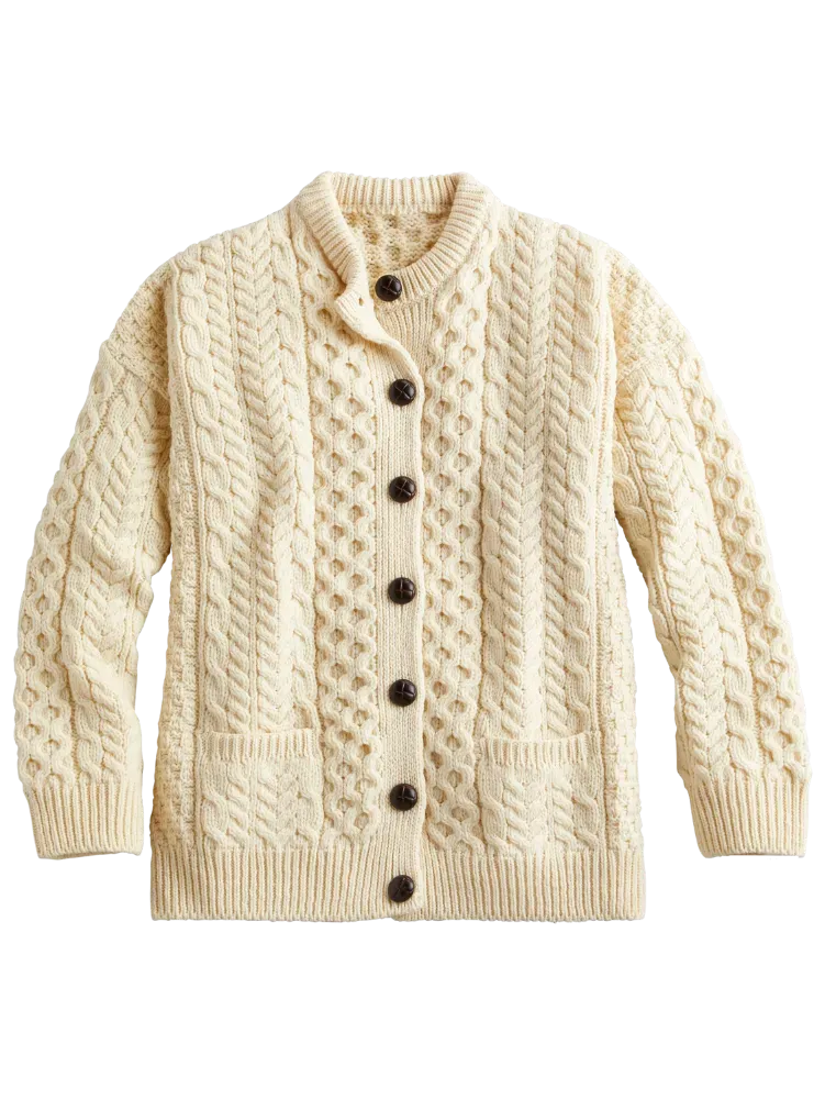 Women's Irish Wool Timeless Cardigan