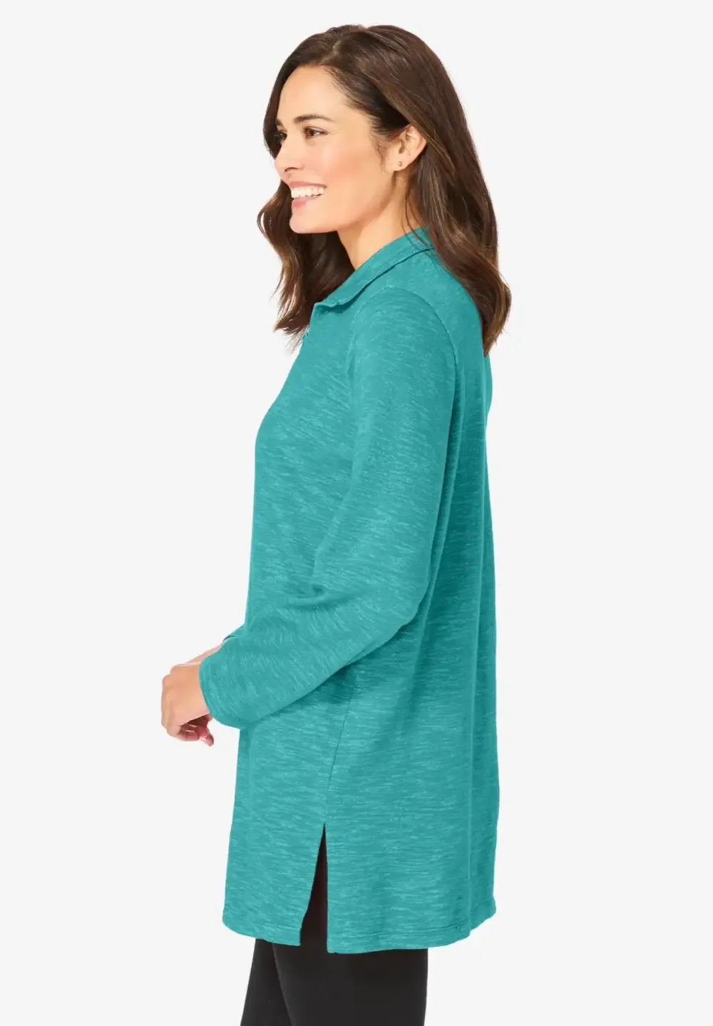 French Terry Quarter-Zip Sweatshirt