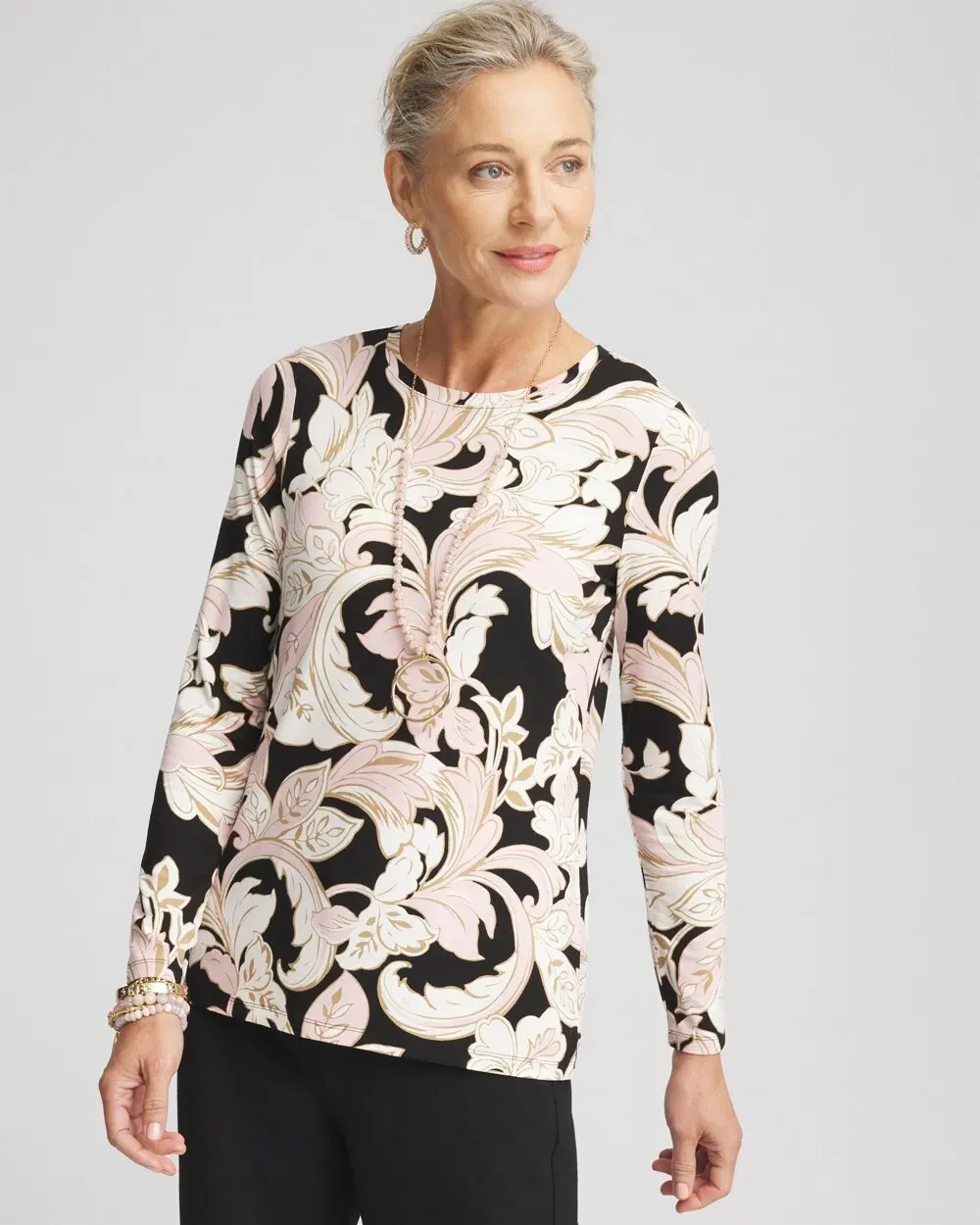 Touch of CoolTM Swirl Layering Tee