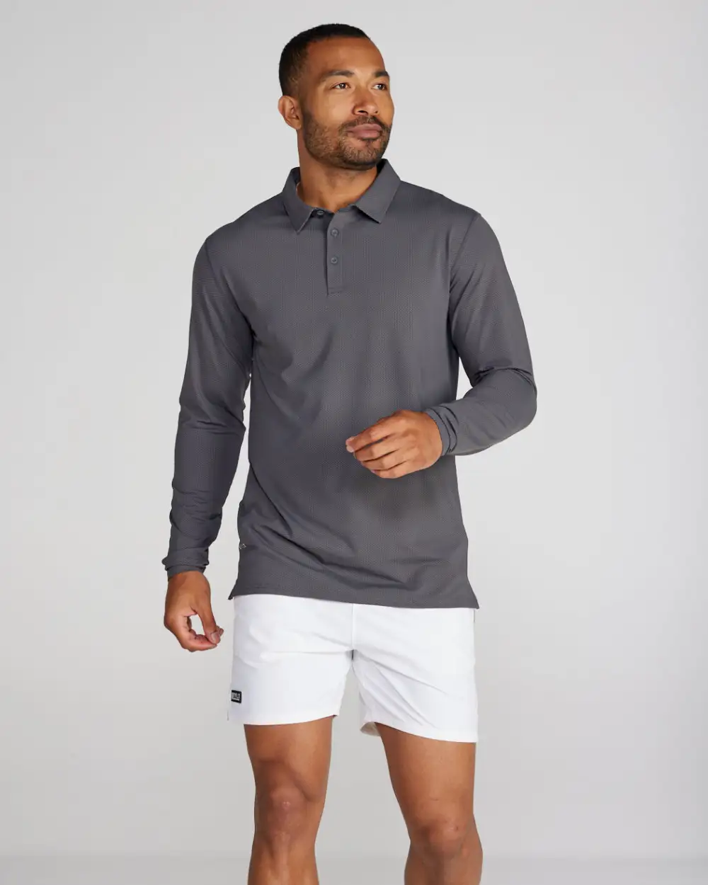 Pulse Long Sleeve Split-Hem Polo