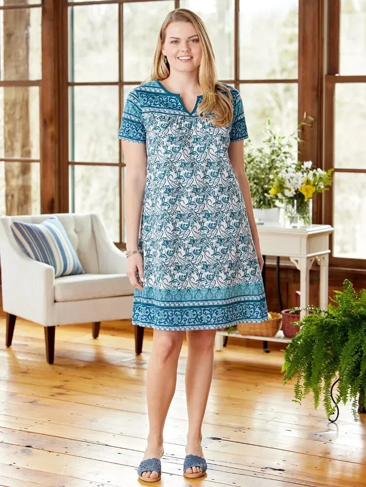 Short-Length Cotton Muumuu