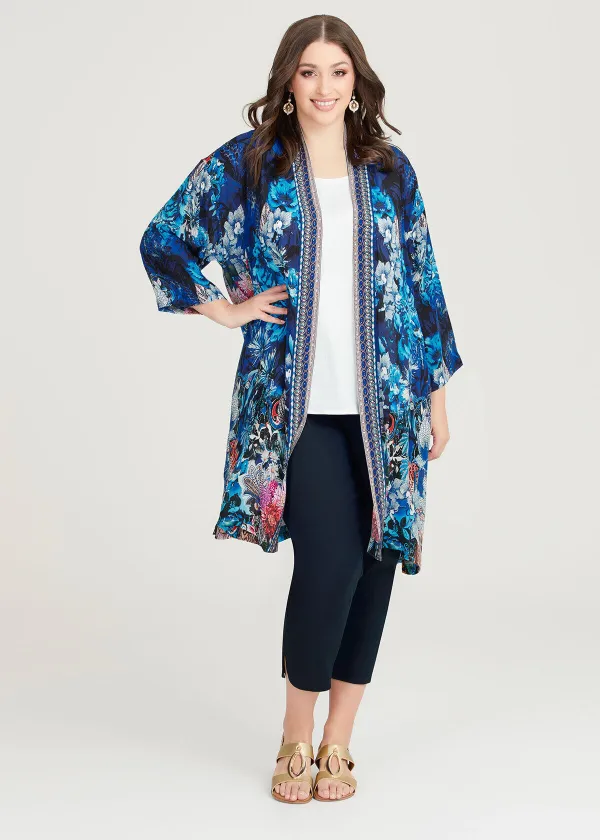 Natural Blue Jewels Kimono