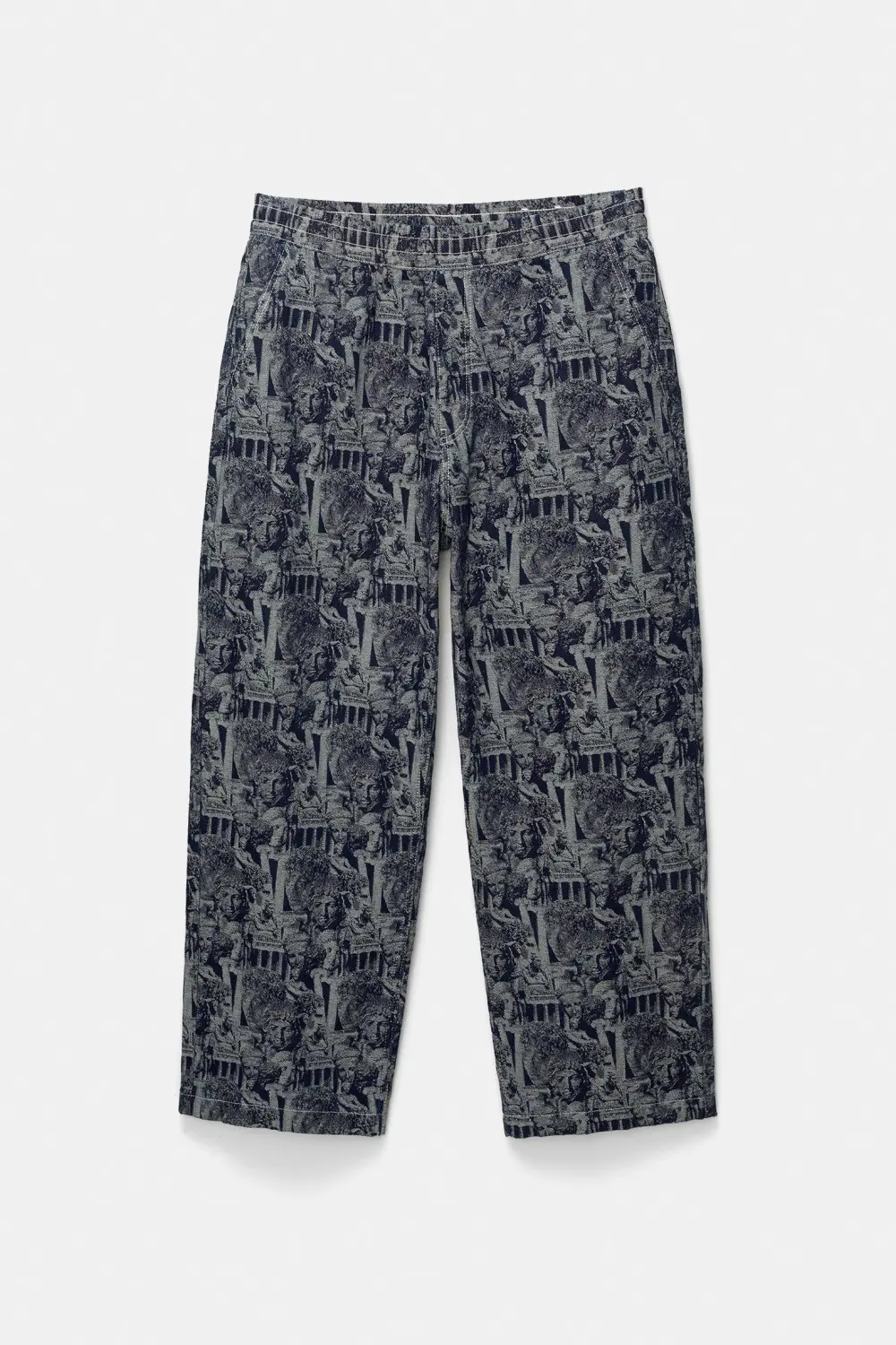 Baggy jacquard jeans
