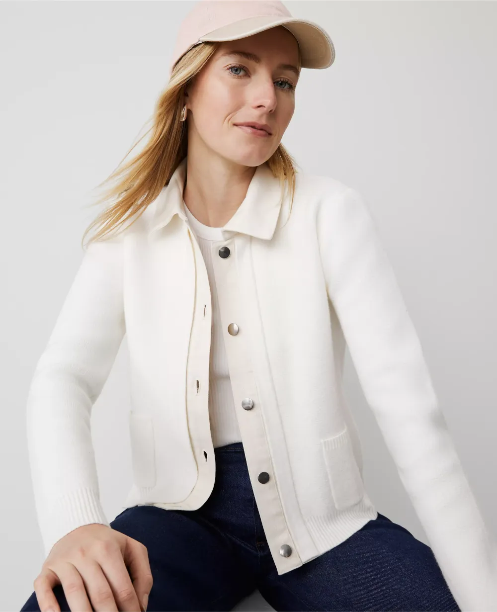 Weekend Collection Denim Sweater Jacket
