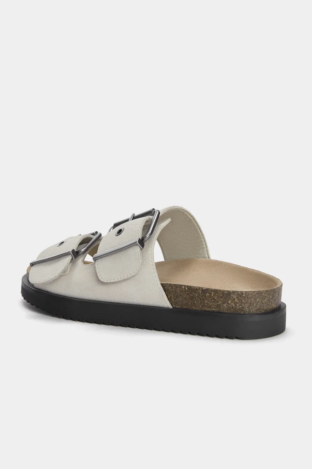 Sandalias planas serraje hebillas